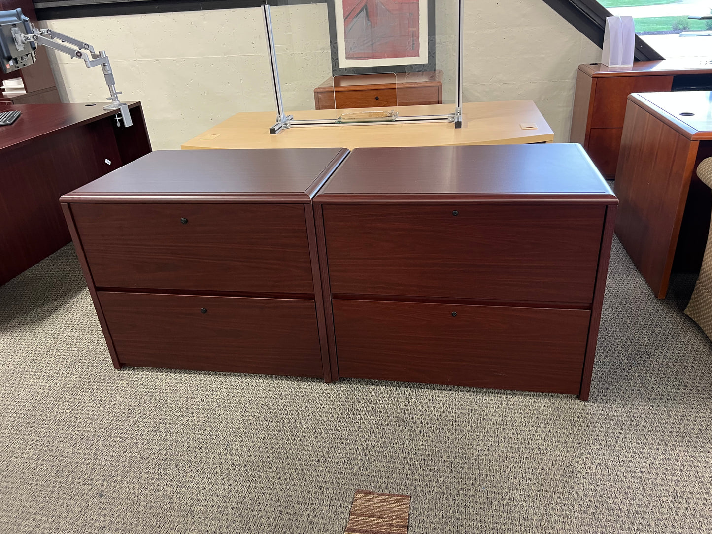 Storage: 2 drawer later file cabinets