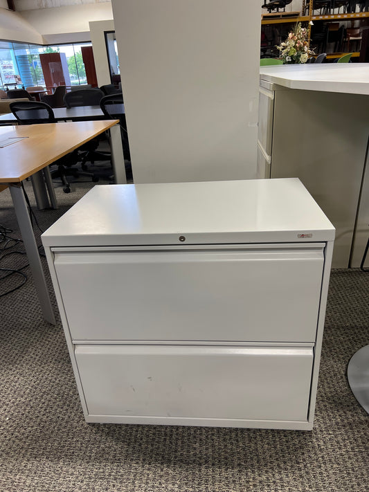 Storage: File Cabinet- 2 draw metal lateral filing cabinet