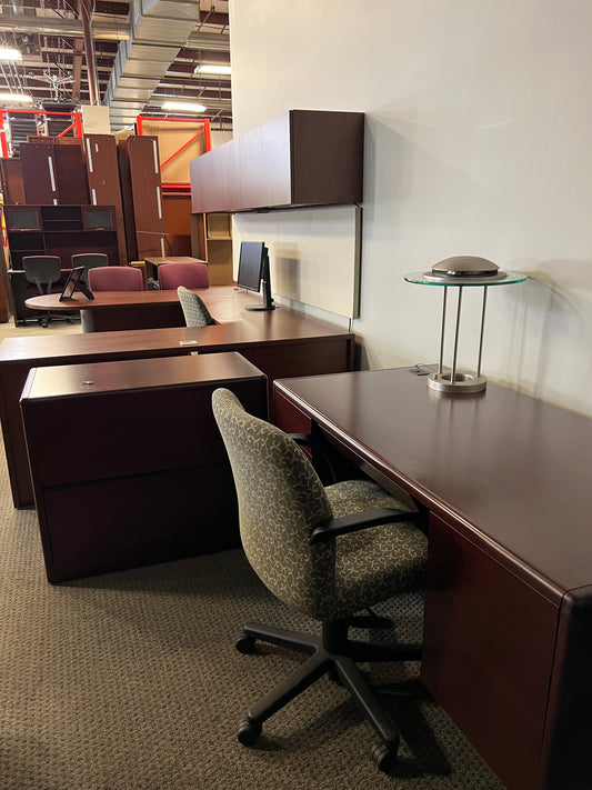 Desks: HON small pedestal desk