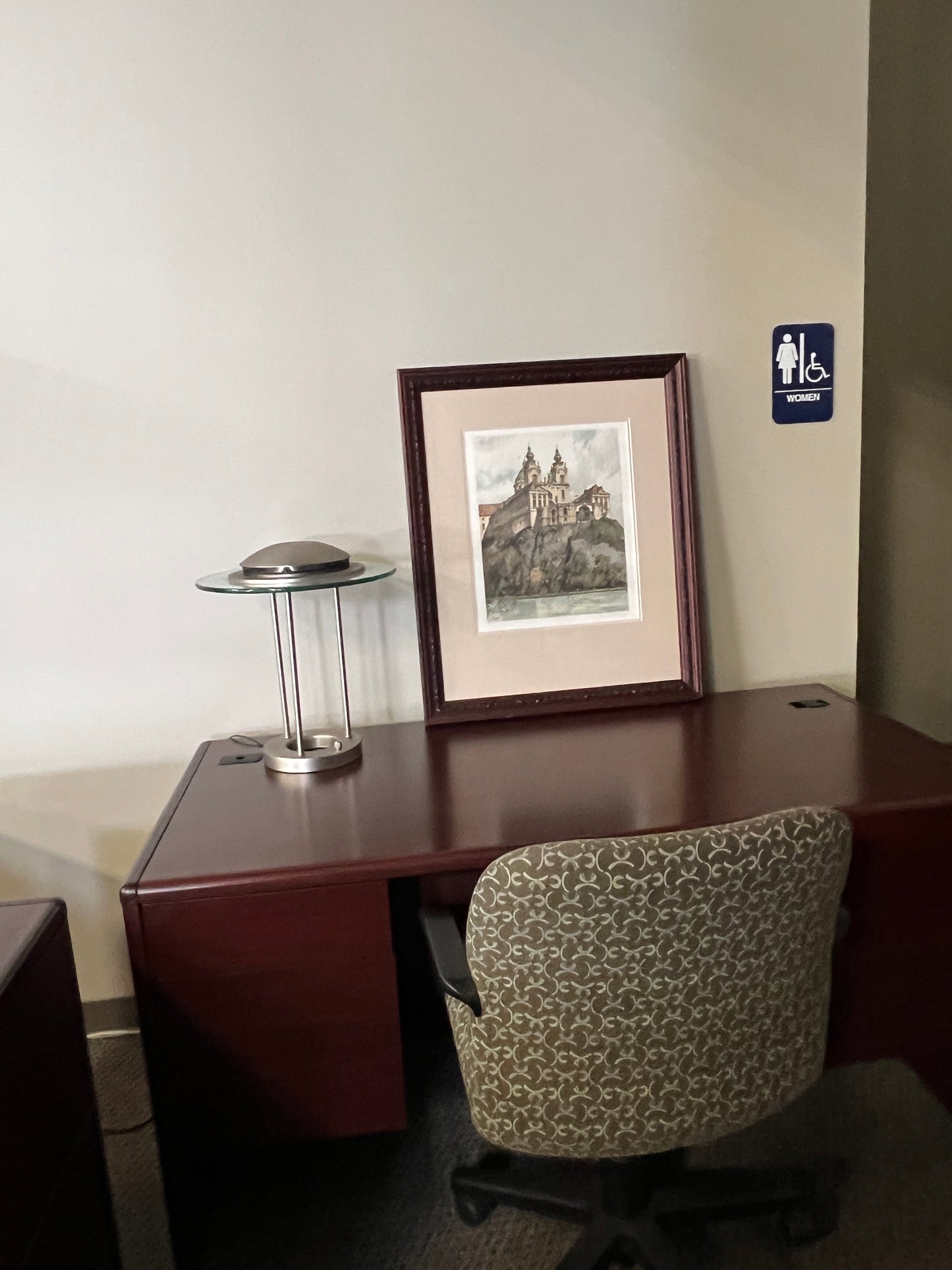 Desks: HON small pedestal desk