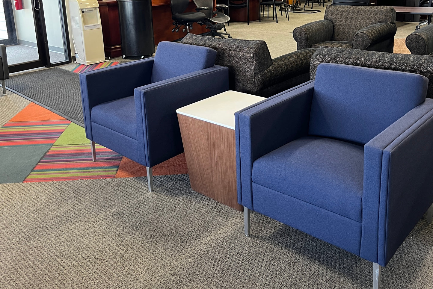 Chairs: OFS Blue Club Chairs