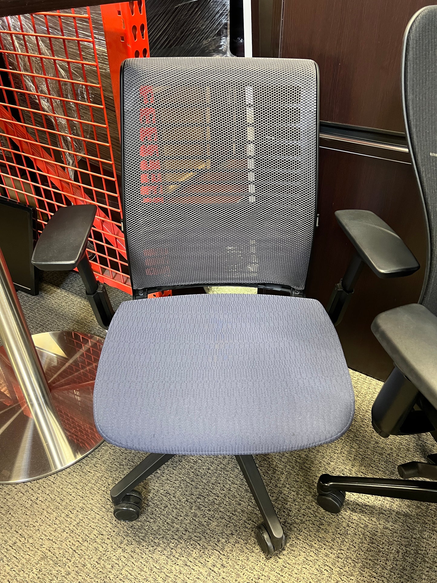 Chairs: Steelcase desk char with casters