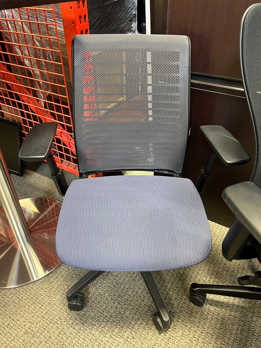 Chairs: Steelcase desk char with casters