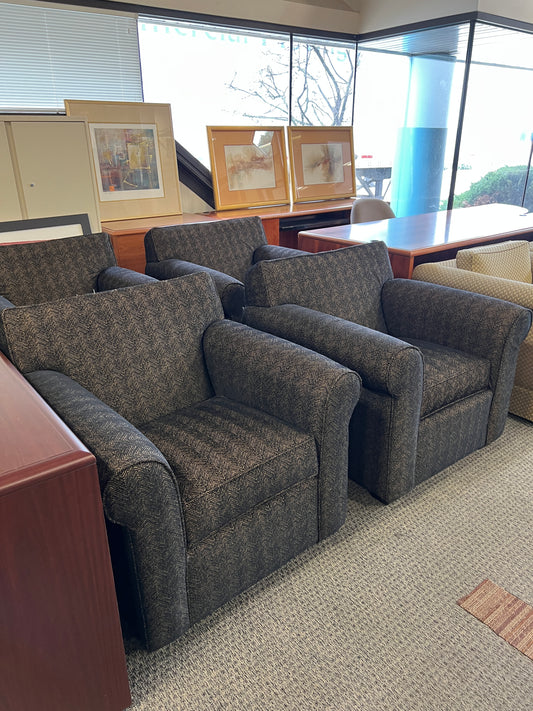 Chairs: Black armchairs