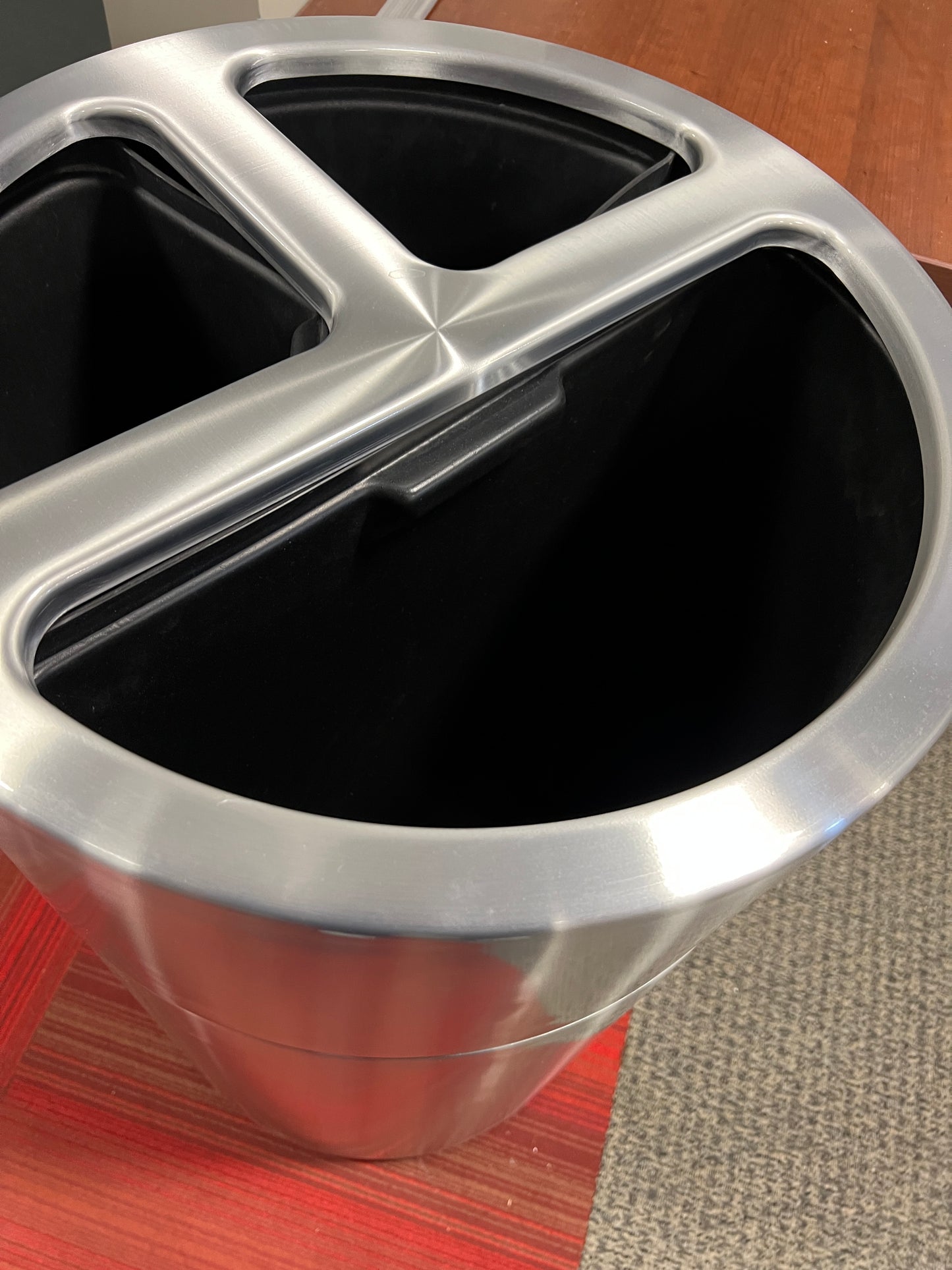 Miscellaneous: Stainless trash and recycle bin