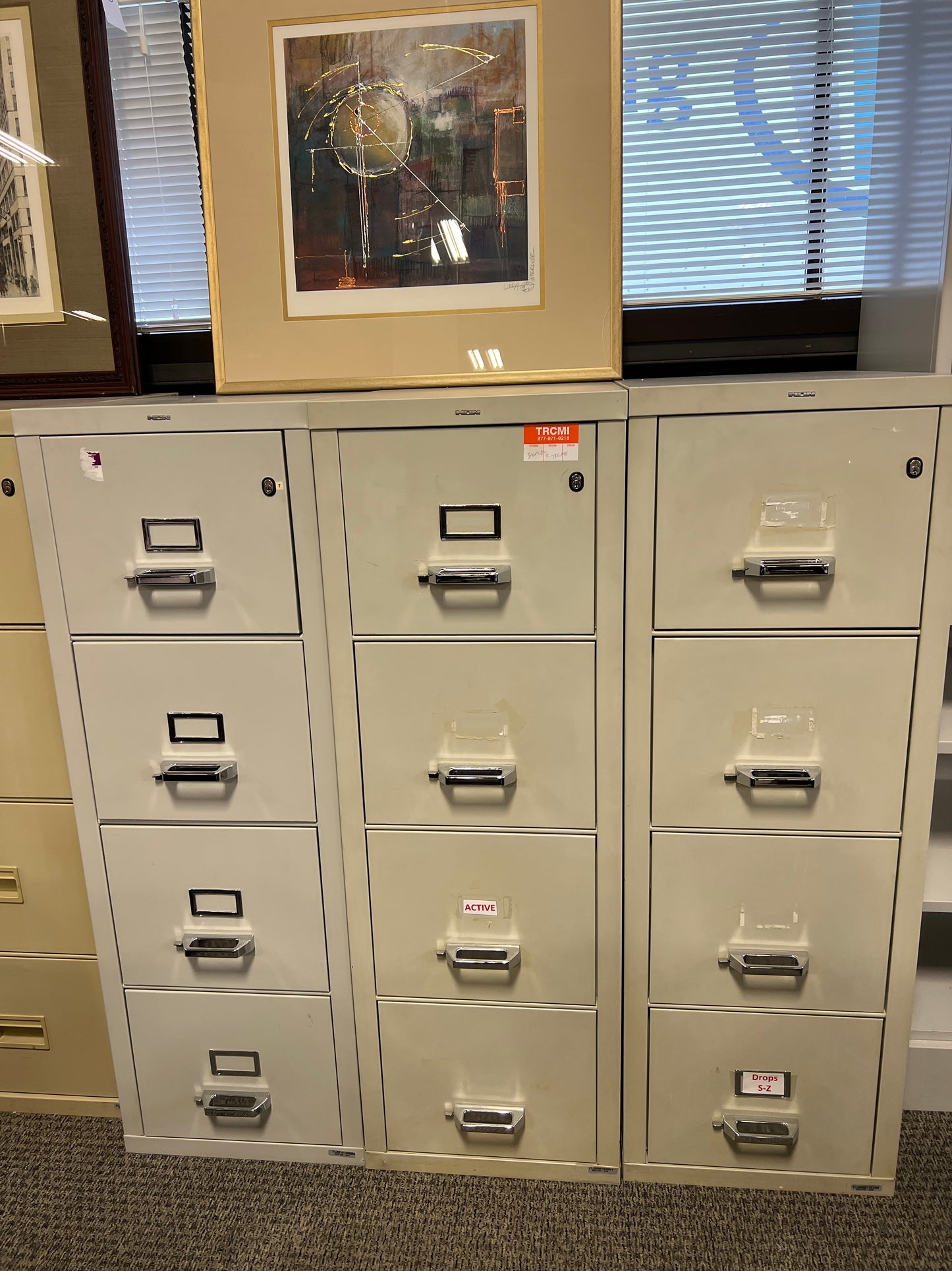 Storage: Fire Proof Filing Cabinets