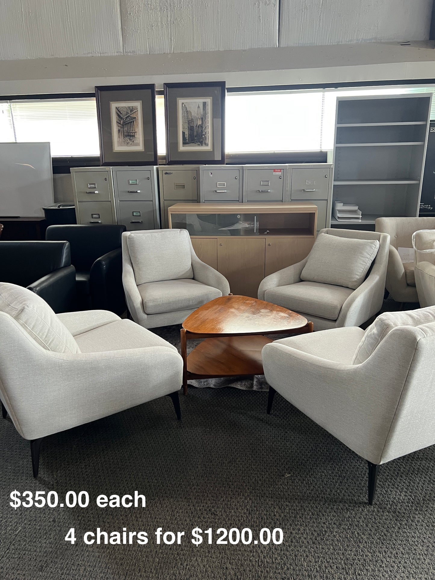Chair  Off-white armchair